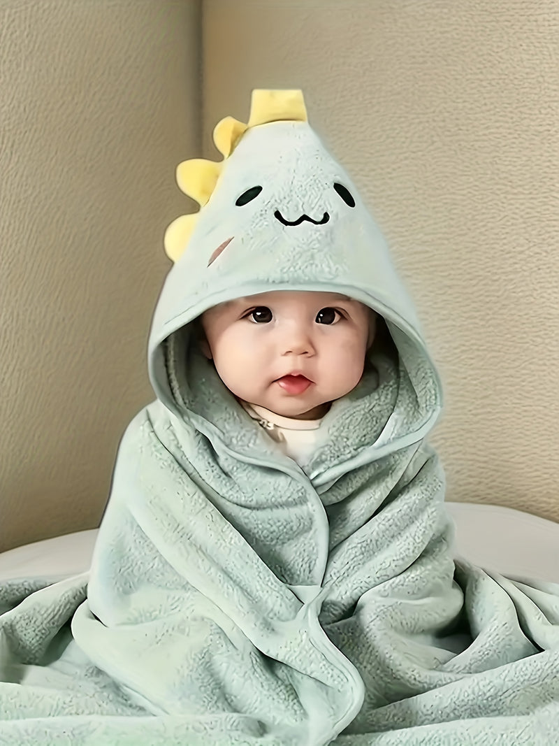 1-Pack Kids Hooded Bathrobe - Animal Cartoon Design.