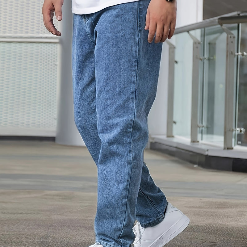 Men's Casual Stretch Denim Long Pants.