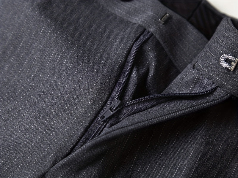 Men's Double-Breasted Suit Set, Casual Formal Wear.