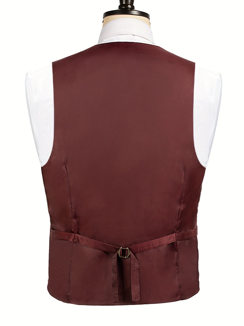 Business Casual 2-Button 3pcs Suit Set.