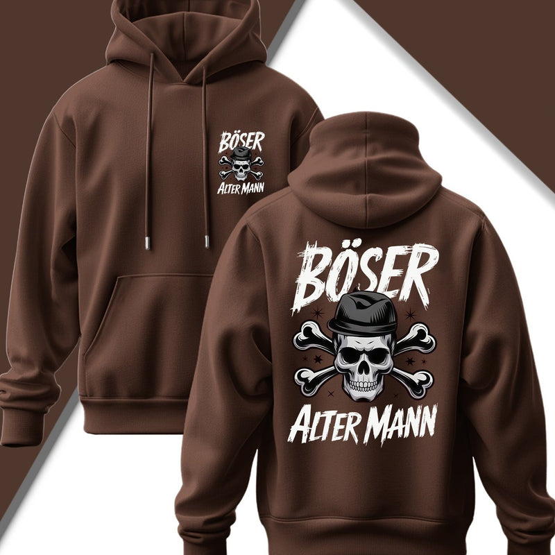 Men's Edgy Gothic Hooded Sweatshirt.