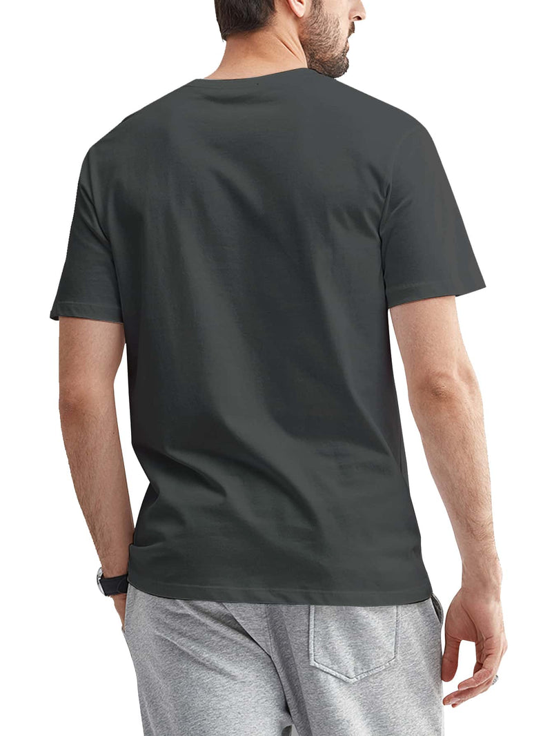 4 pcs  Men's Trendy Solid Color T-Shirts.