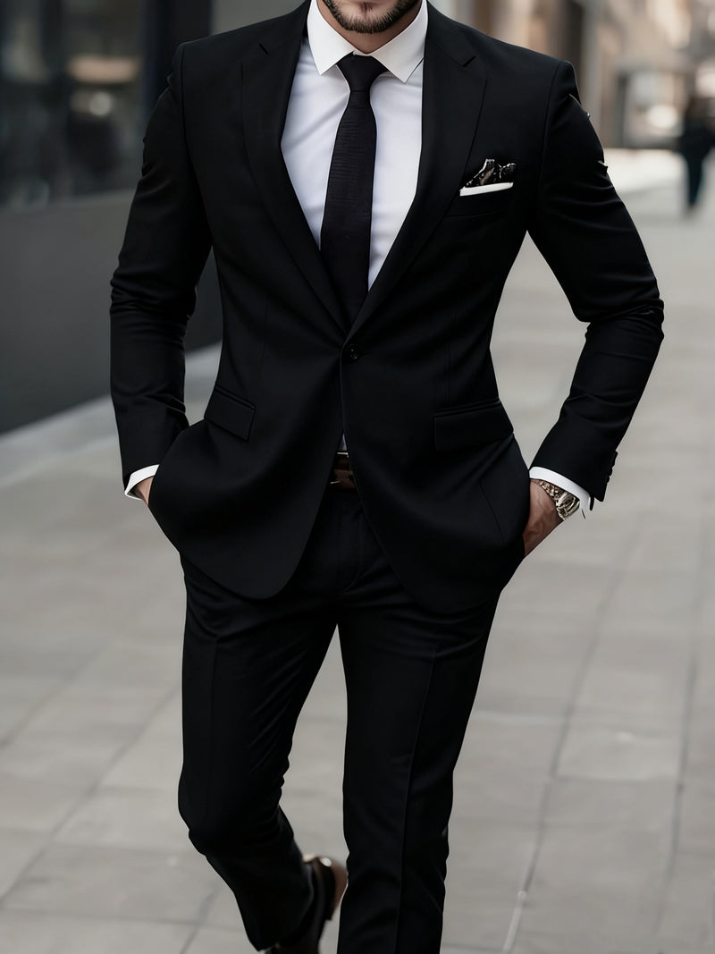 Men's 2pcs Suit, Consisting of a Blazer And Trousers.