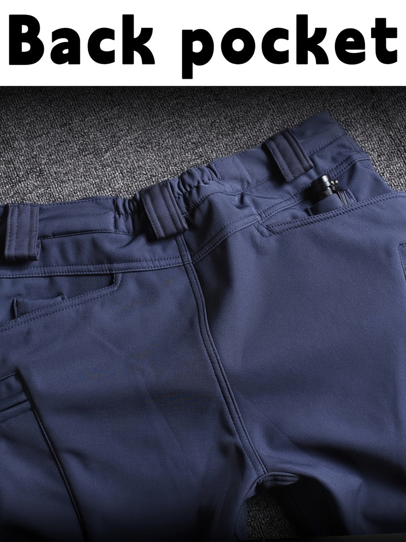 Autumn and Winter Men's  Fleece-Lined Two-Piece Set.