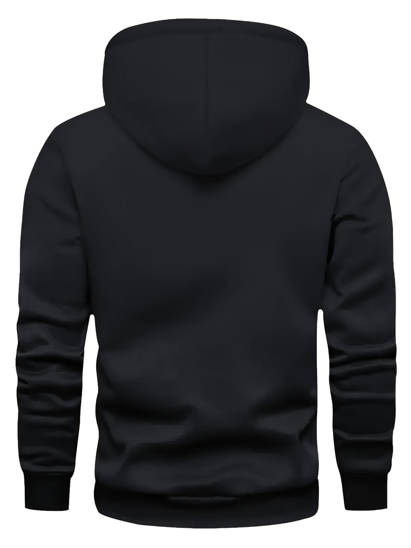 4 Counts Hooded Sweatshirt Fleece Men's Casual Versatile Fashion.
