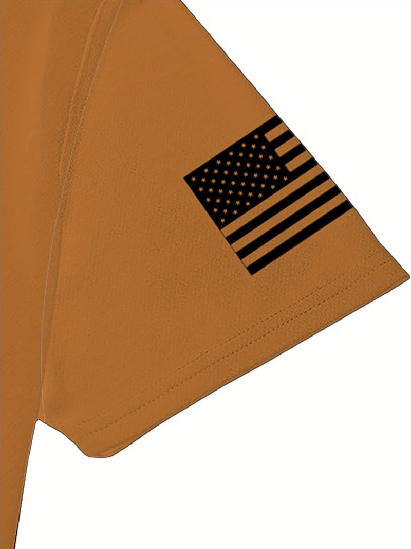 2pcs Men's Casual Fashion Set, Round Neck Short Sleeve T-Shirt.