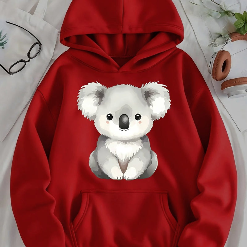 Women's Hooded Pullover with Pocket.