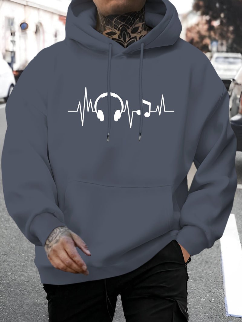 Men's New Fashion Hooded Sweatshirt.