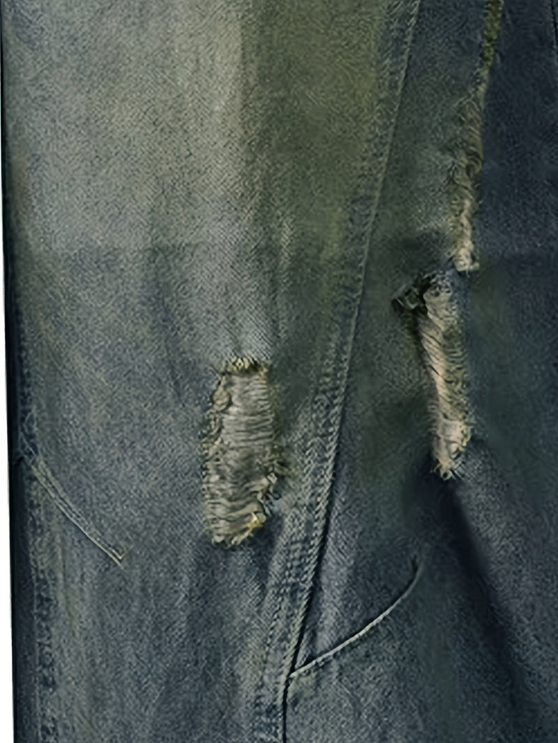 A Pair of Loose-Fitting American Street-Style Jeans for Women.