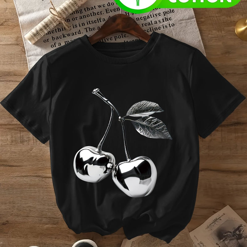 Women's Pure Cotton Fashion T-Shirt.