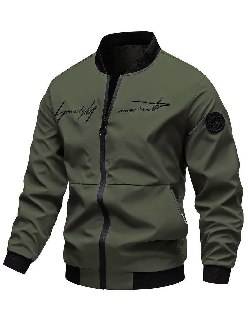 Men'S Casual Versatile Jacket for Young Adults, Stylish Baseball Coat.