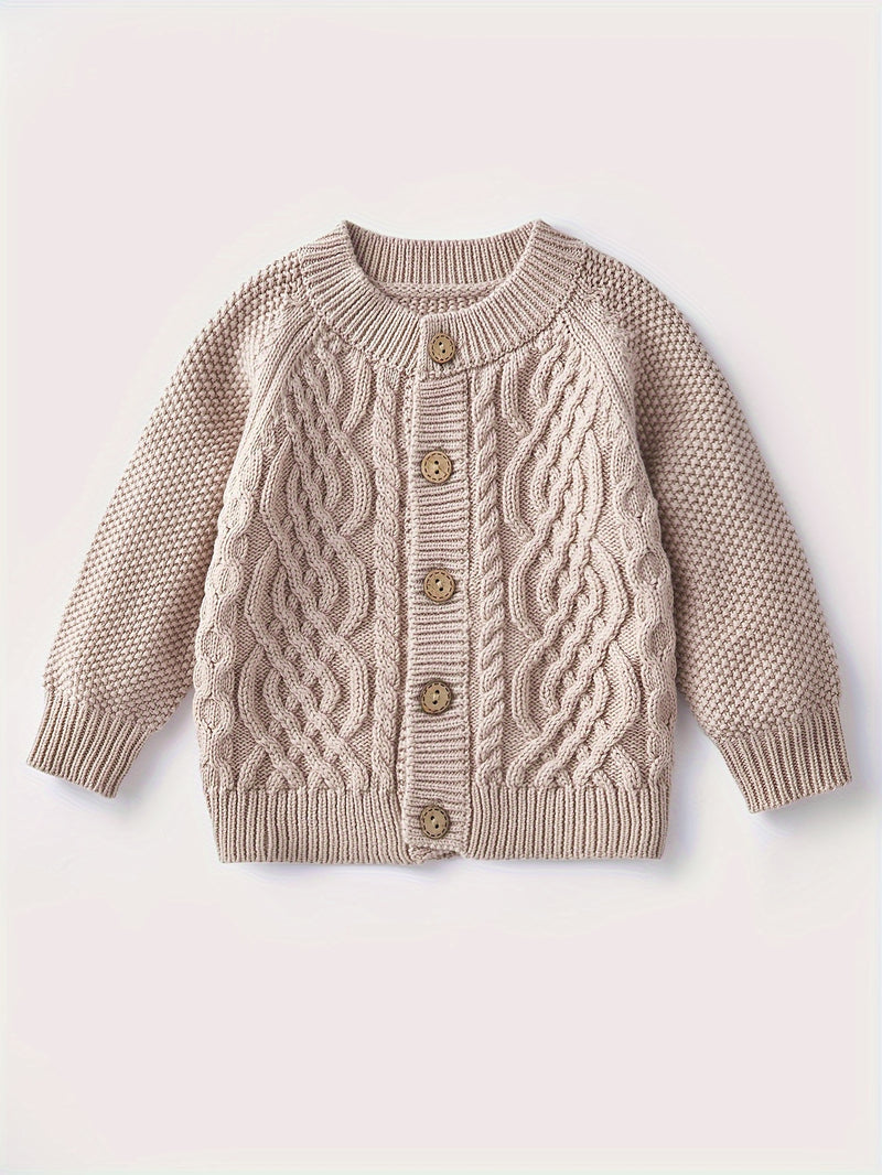 Boys And Girls Toddler Knitted Cardigan Sweater.
