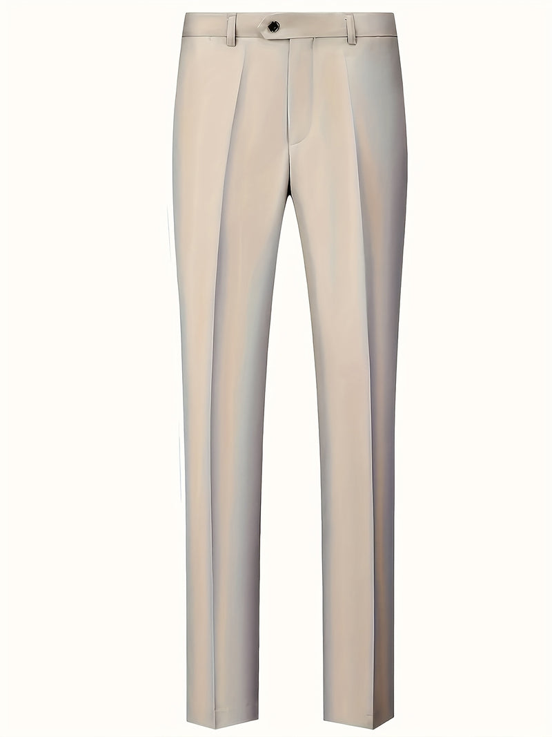 Men's High-End 3pcs Suit Set, Plus Size Men's Suit Set with Pants and Vest.