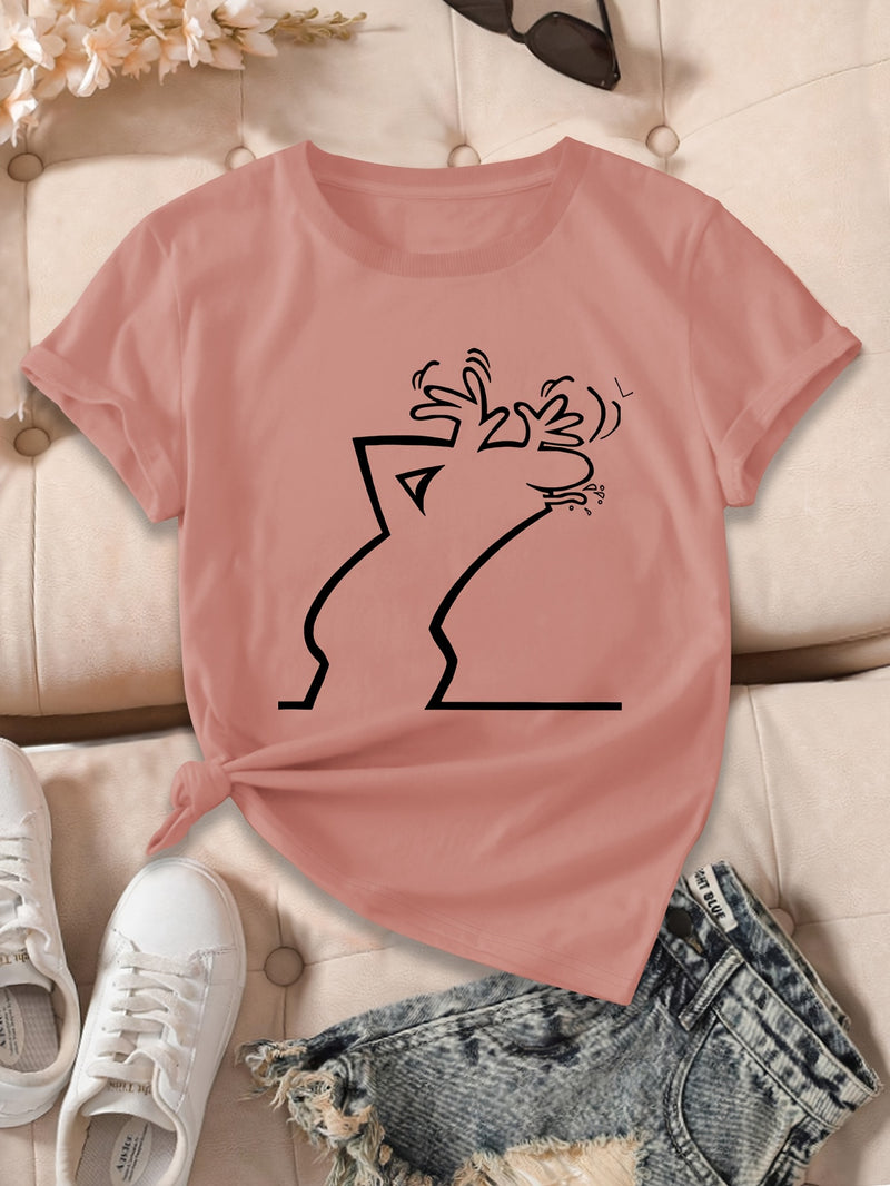 Women’s Geometric Print T-Shirt.