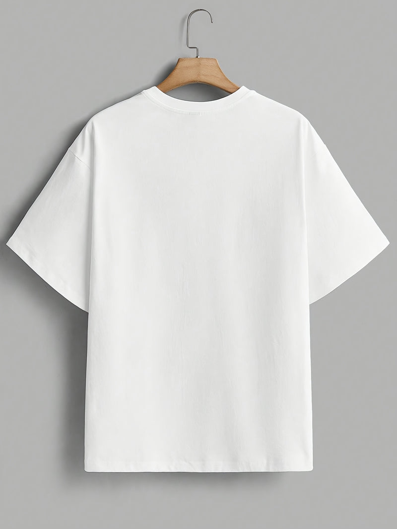 4 pcs  Men's Trendy Solid Color T-Shirts.