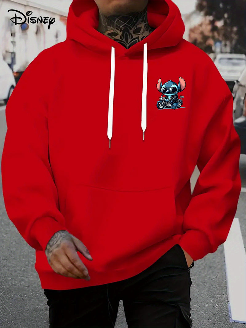 Disney Hoodie - Men's Stitch Driving Cartoon