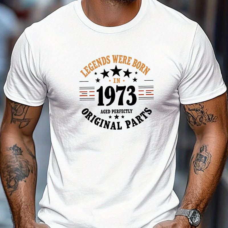 Men's Casual Crew Neck Short T-Shirt.