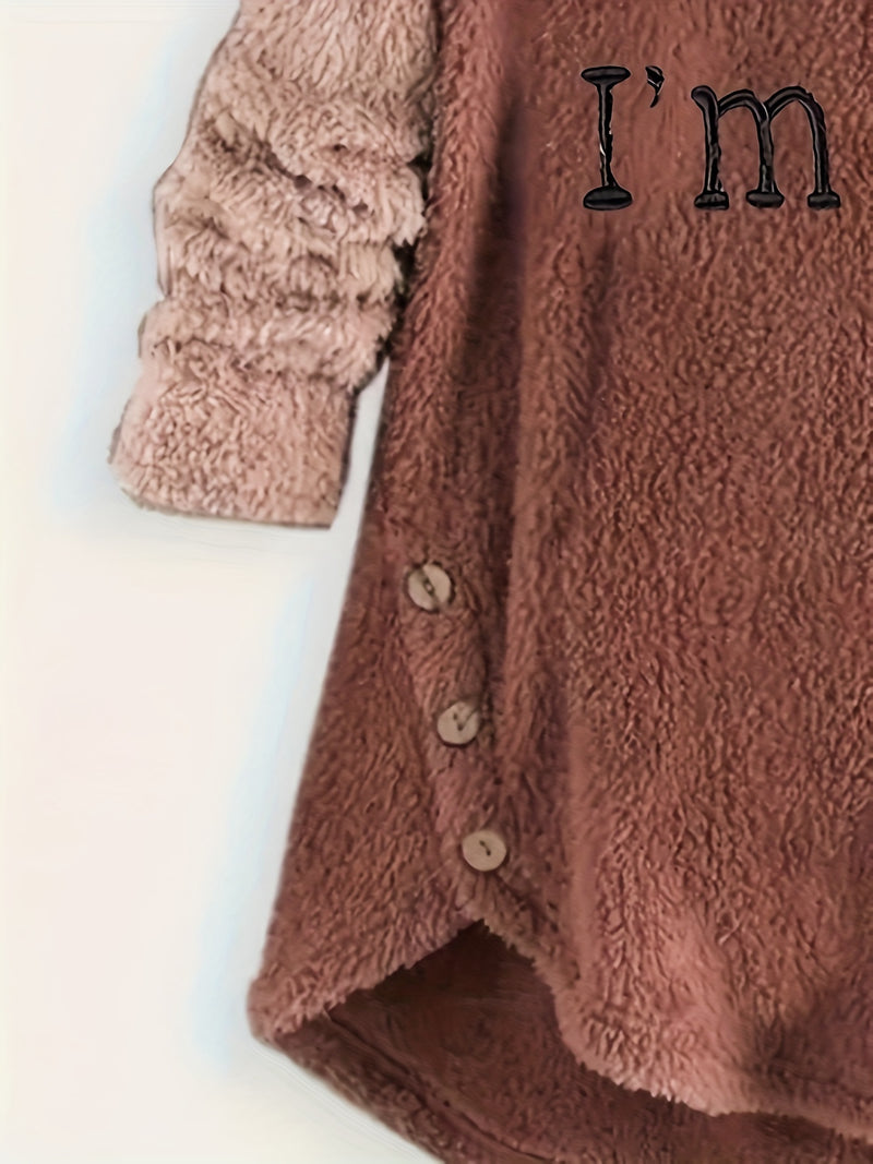 Women's Autumn and Winter Warm Long Sleeve Hoodie.