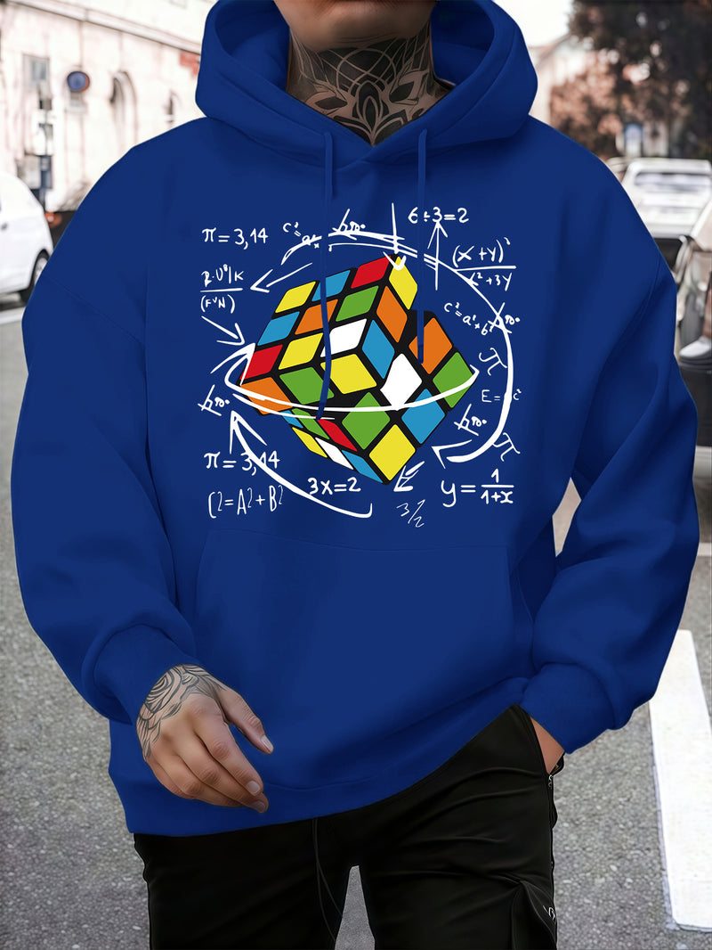 Fashion Trendy Men's Hooded Casual Sweatshirt.