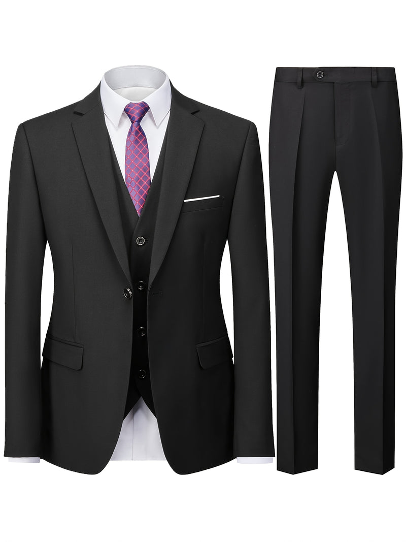 Set of 2 Men'S Formal And Wedding Suits,Tailored Jacket And Dress Trousers.