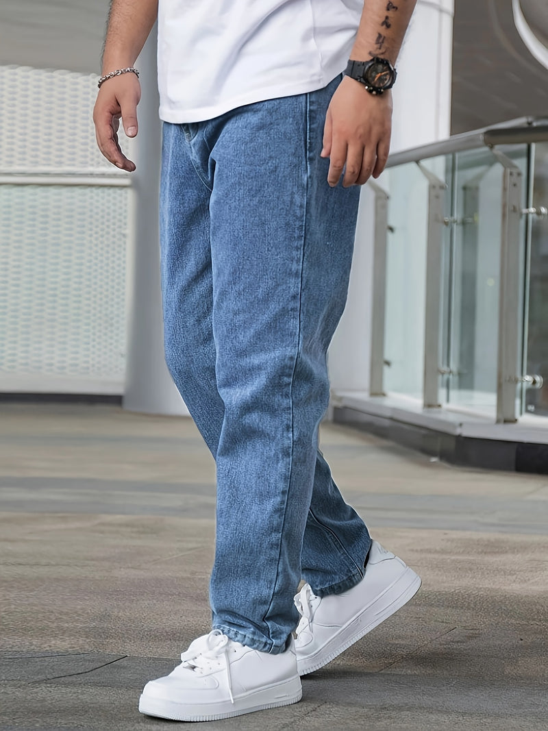 Men's Casual Stretch Denim Long Pants.