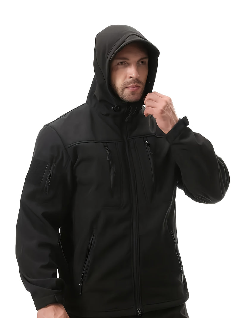 Outdoor Two-Piece Set,Lined Trendy Windproof Warm Motorcycle Hooded.