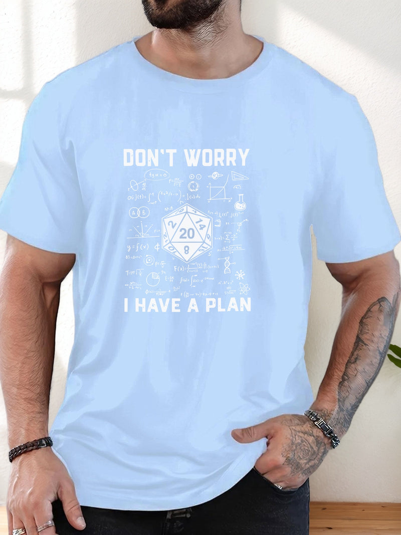 Men's Graphic T-Shirt - Casual Crew Neck, Short Sleeve.