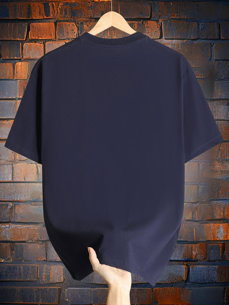 Men’s T-Shirt Cotton Casual Short Sleeve Tee.