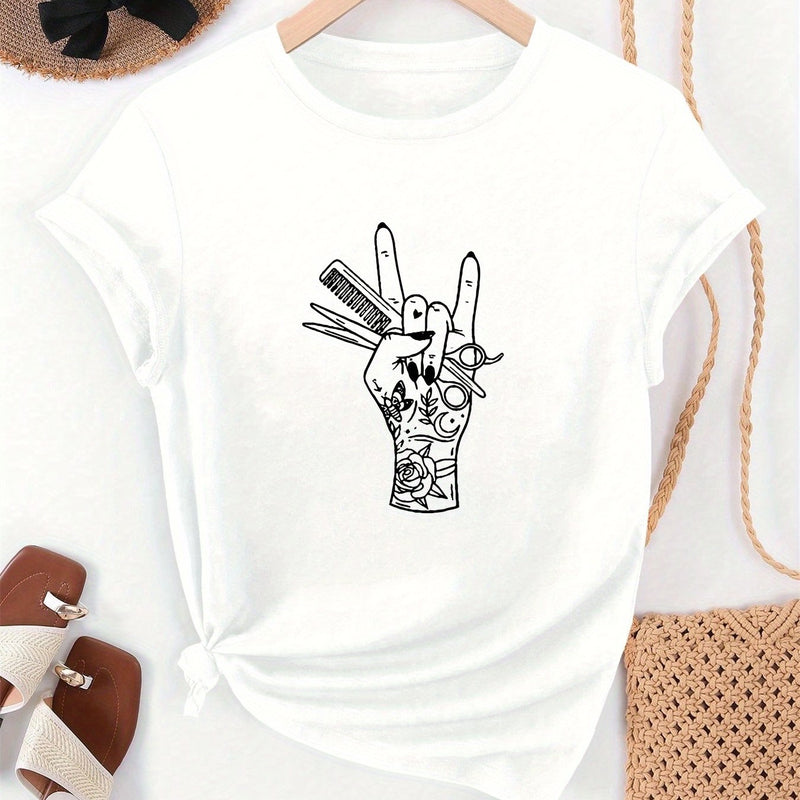 Women’s Summer Casual Short-Sleeve T-Shirt.