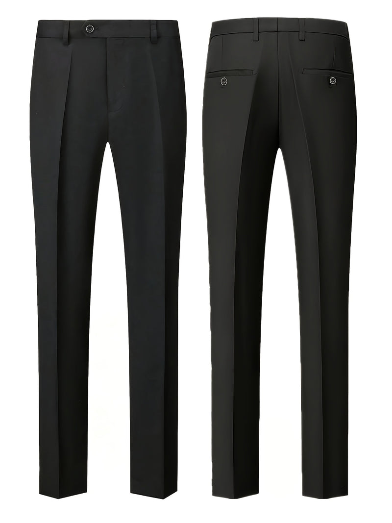 Men's 3pcs Suit Set, Including a Blazer, Vest, And Trousers.