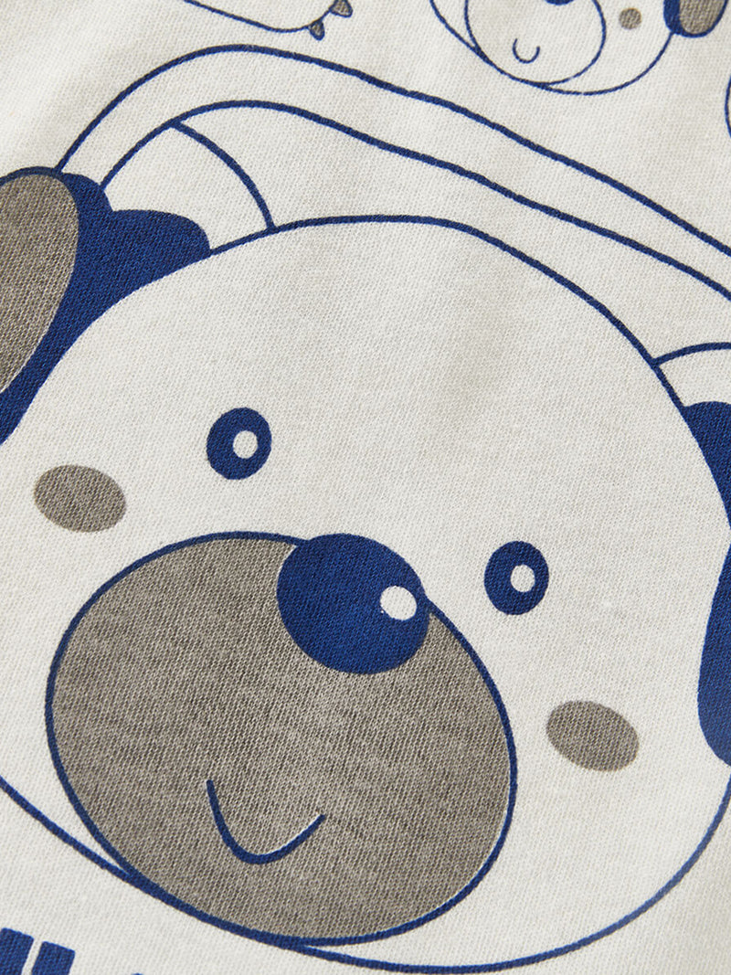 Toddler Boy Cartoon Letter Print Long Sleeve Sweater & Pants.