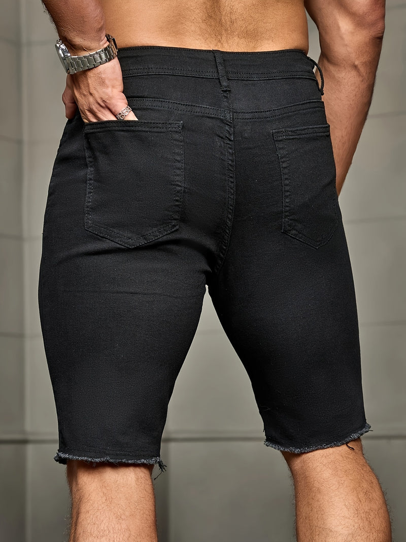 Men's Denim Shorts.