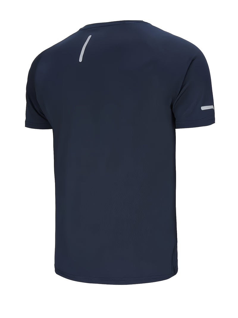 5pcs Men's Quick-Dry Sports T-Shirts.
