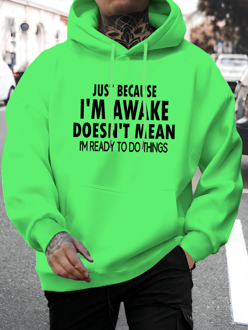 Men's New Stylish Hoodie with a Letter Print.