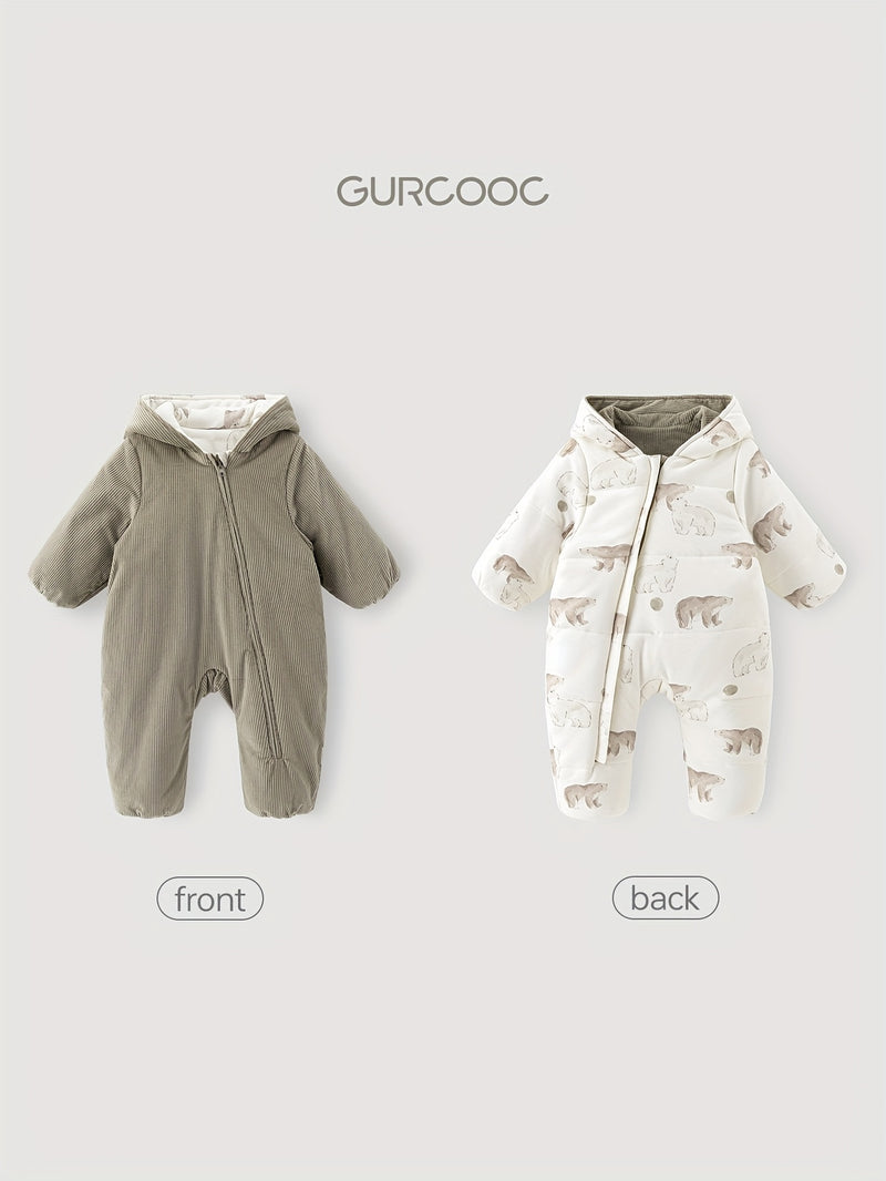 Gurcooc's Unisex Baby Onesie Is Made of Thick for Winter Warmth.