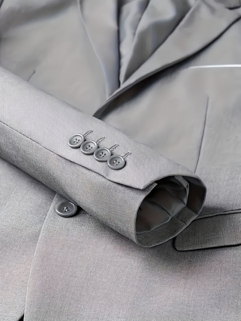 Men'S 2pcs Suit, Including a Blazer And Trousers, Stylish And High-Quality.