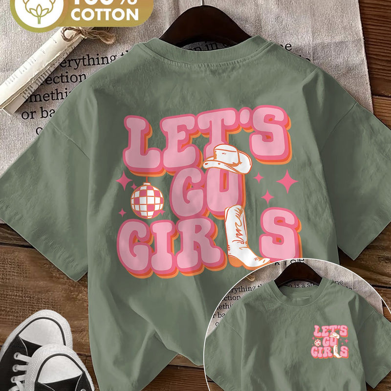 Women’s Graphic Print T-shirt, Short Sleeve Crew Neck Casual.