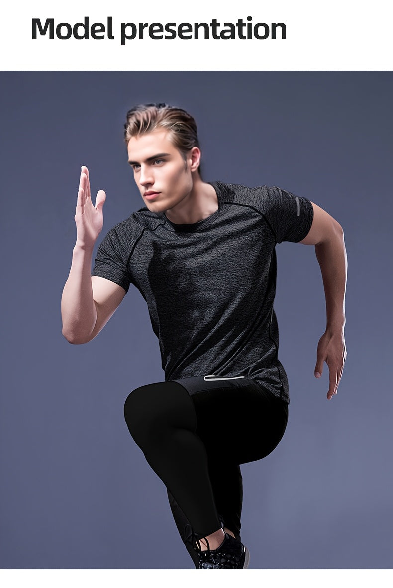 Men's 4pcs Set of Summer Sports T-Shirts.