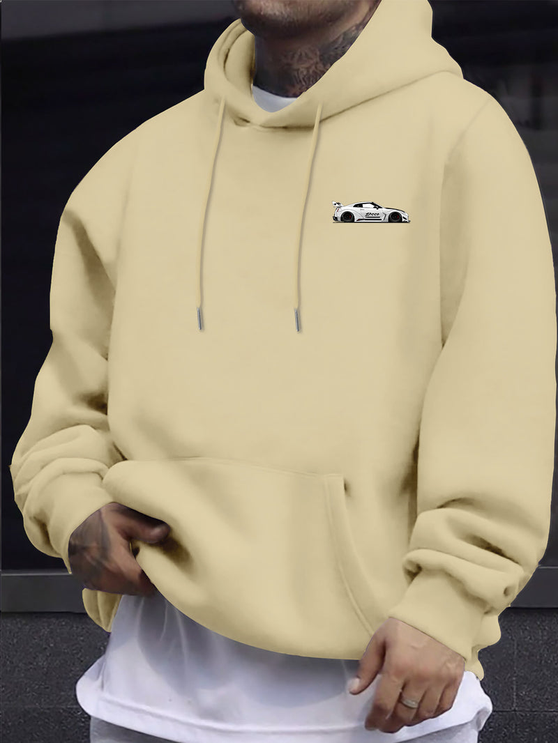 Racing Style,  Element Pattern Print Men's Hoodie.