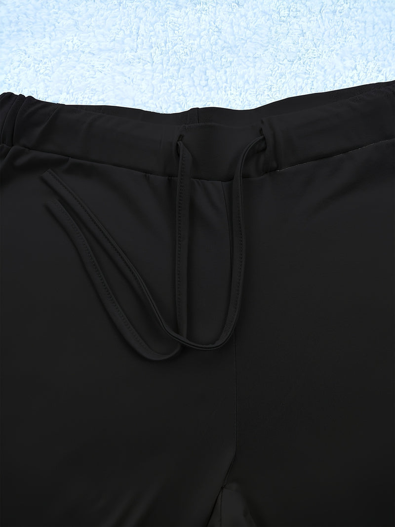 European and American Women's Fashion Flared Straight-Leg Pants.