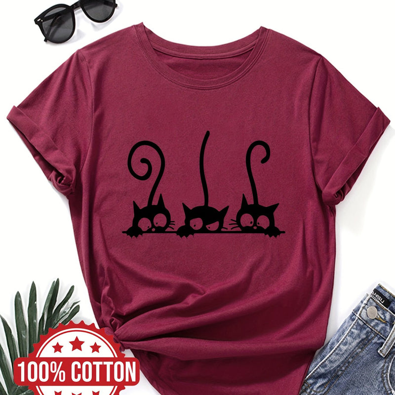 Women’s T-shirt, Casual Top for Summer & Spring.