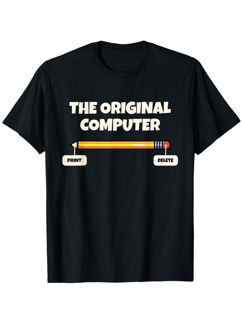 Men’s Funny Sarcastic Programmer Pencil Gift T-Shirt.