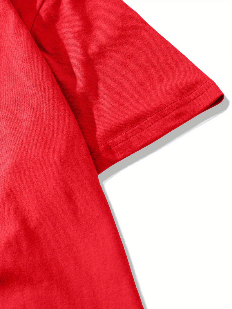 Men's Fashion Short Sleeve Print T-Shirt.