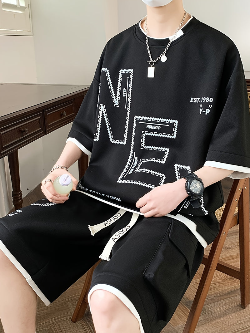 Sportswear Set, Youth Student Casual Two-Piece Outfit.