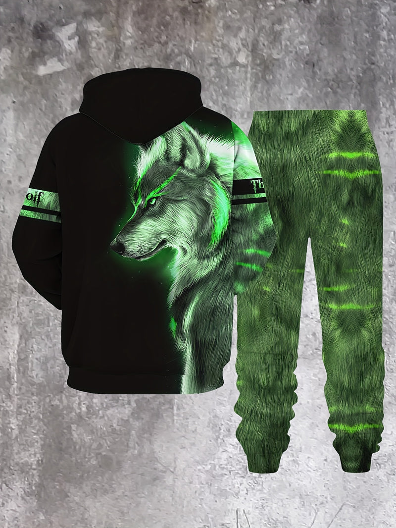 Men's Spring/Autumn Long-Sleeve Casual Sweatshirt Set.