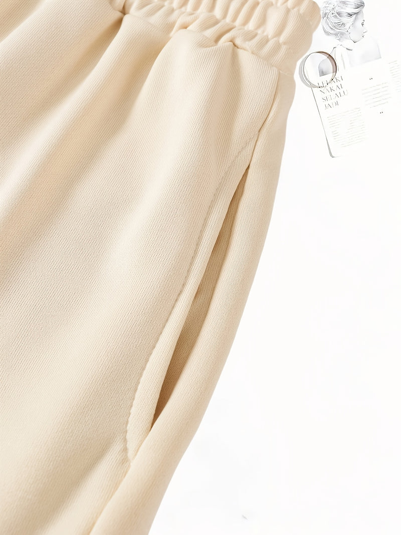 3pcs Women's Elegant Casual Jogger Shorts - Geometric Print.