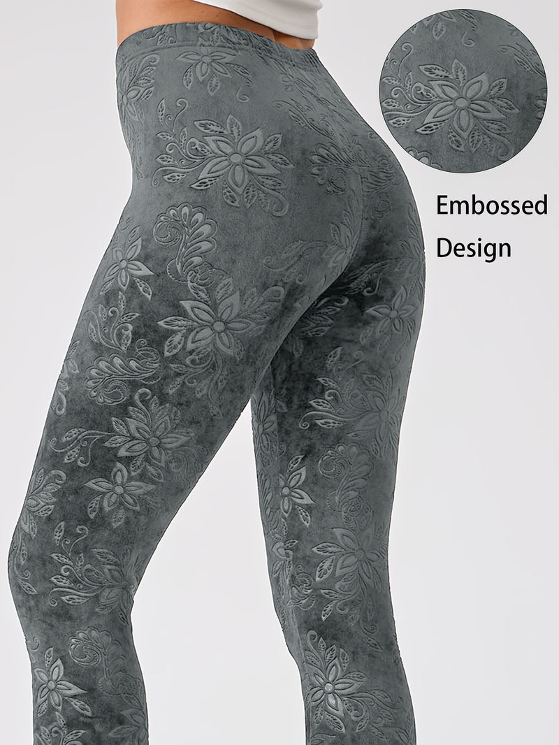 Chinese Style Women's Sports Leggings, High-Waisted.