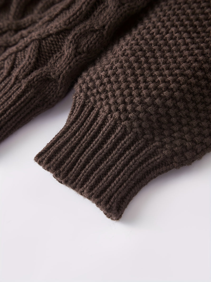 Boys And Girls Toddler Knitted Cardigan Sweater.