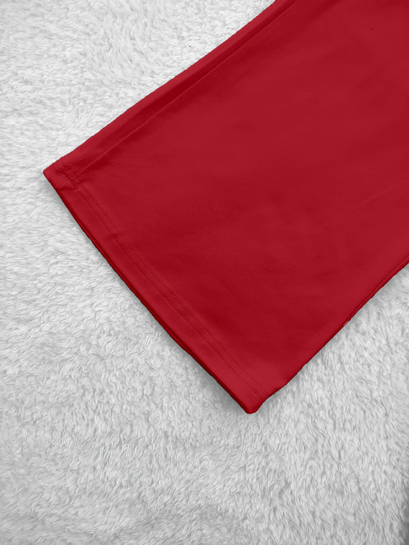 European and American Women's Fashion Flared Straight-Leg Pants.