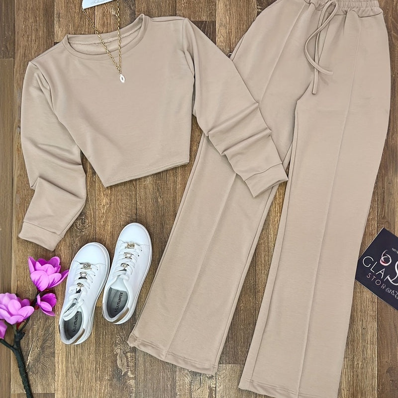 Women's Y2K Casual Elegant Long Sleeve Round Neck.
